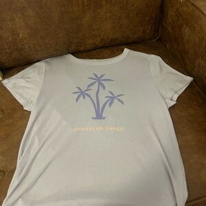 American Eagle Light Gray T-Shirt